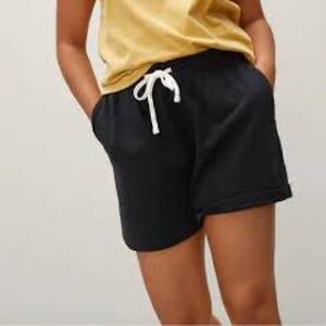 Everlane Black Track Long Sweatshort
